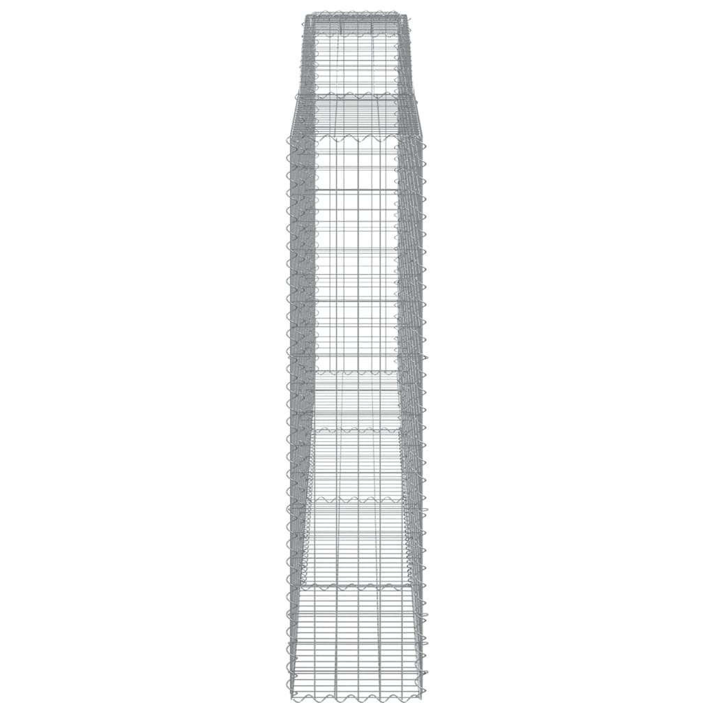 Arched Gabion Baskets 7 pcs 400x50x200/220 cm Galvanised Iron