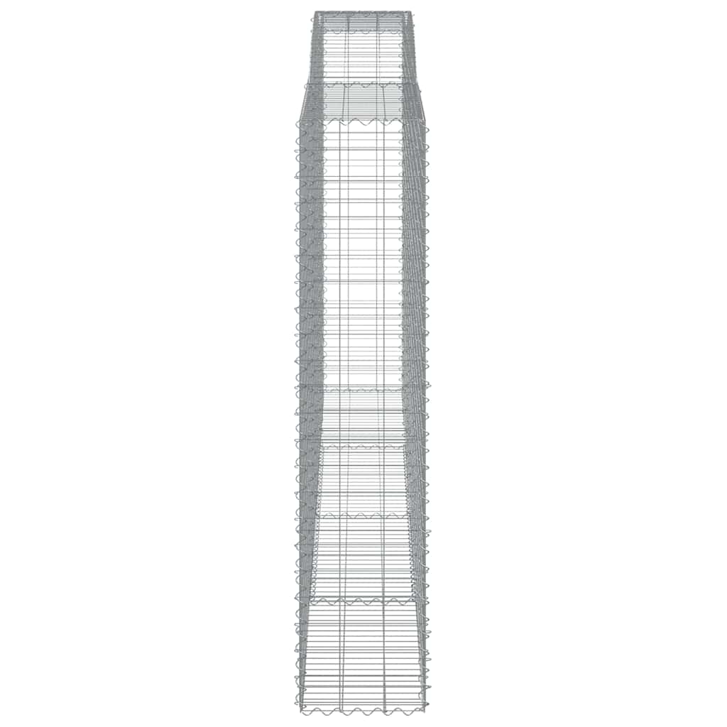 Arched Gabion Baskets 5 pcs 400x50x220/240 cm Galvanised Iron