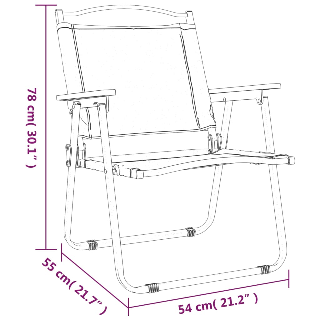 Camping Chair | Set of 2 | Beige