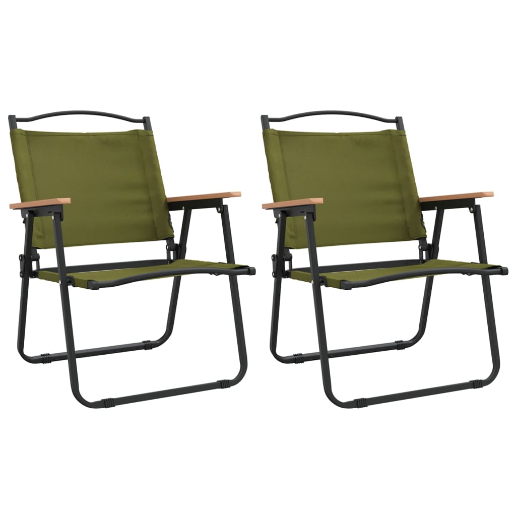 Camping Chair | Set of 2 | Green | 500D Oxford fabric with PE coating