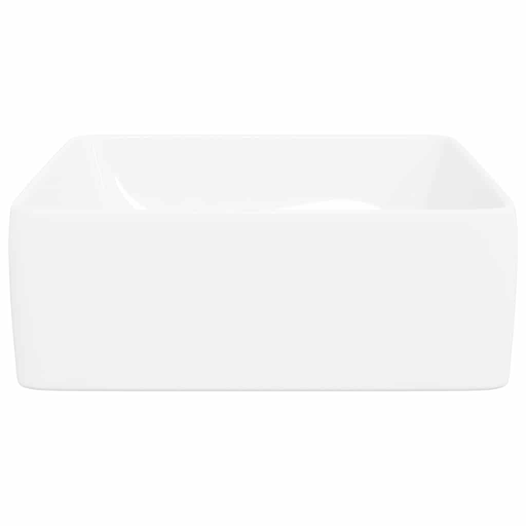 Wash Basin White 48x37x13 cm Ceramic Rectangle