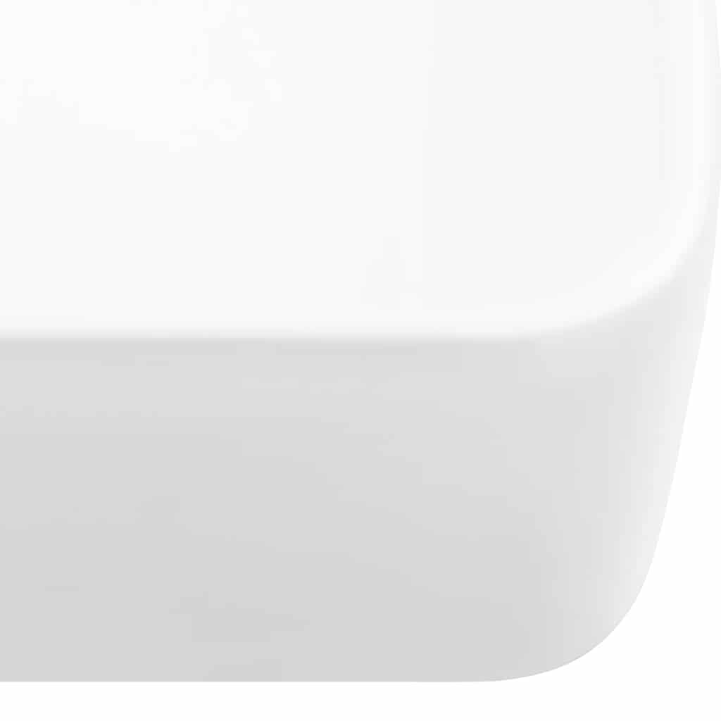 Wash Basin White 48x37x13 cm Ceramic Rectangle