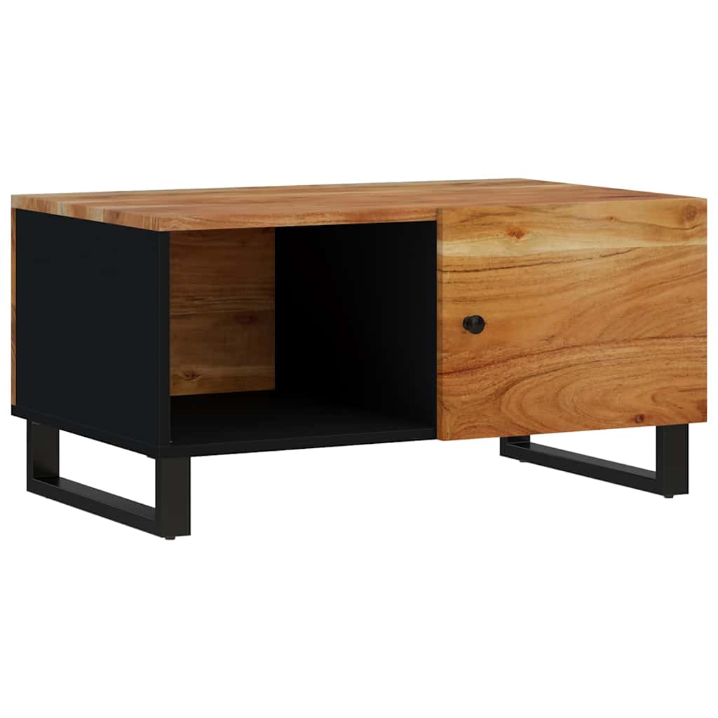 Coffee Table 80x50x40 cm Solid Wood Acacia&Engineered Wood