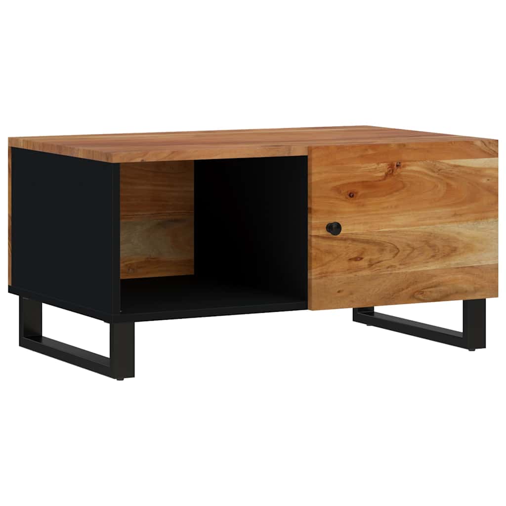 Coffee Table 80x50x40 cm Solid Wood Acacia&Engineered Wood