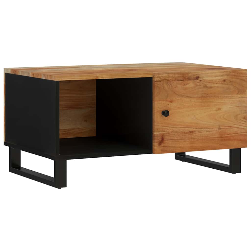 Coffee Table 80x50x40 cm Solid Wood Acacia&Engineered Wood