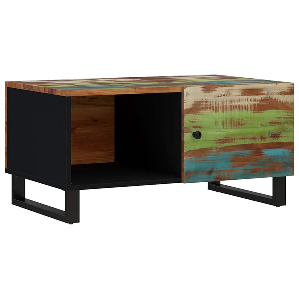 Coffee Table 80x50x40 cm Solid Wood Reclaimed&Engineered Wood