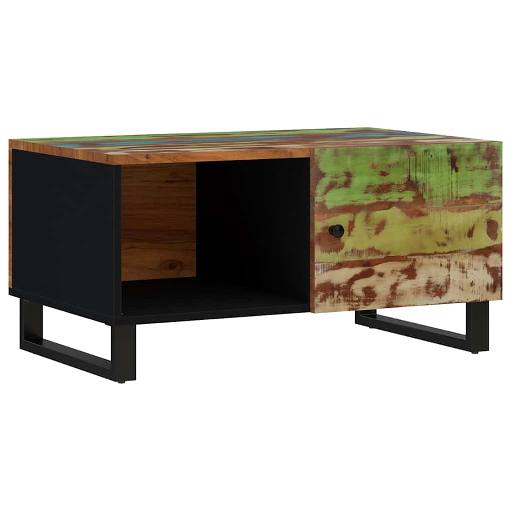 Coffee Table 80x50x40 cm Solid Wood Reclaimed&Engineered Wood