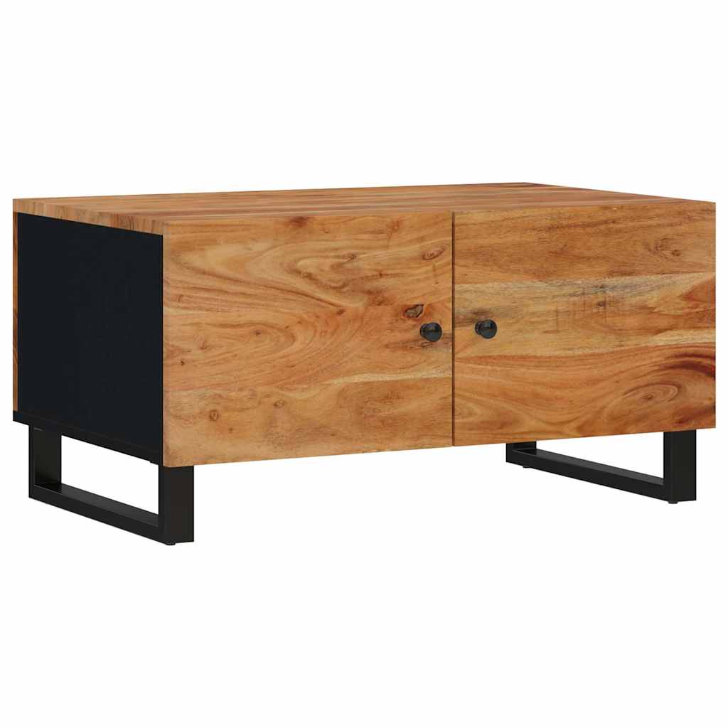 Coffee Table 80x50x40 cm Solid Wood Acacia&Engineered Wood