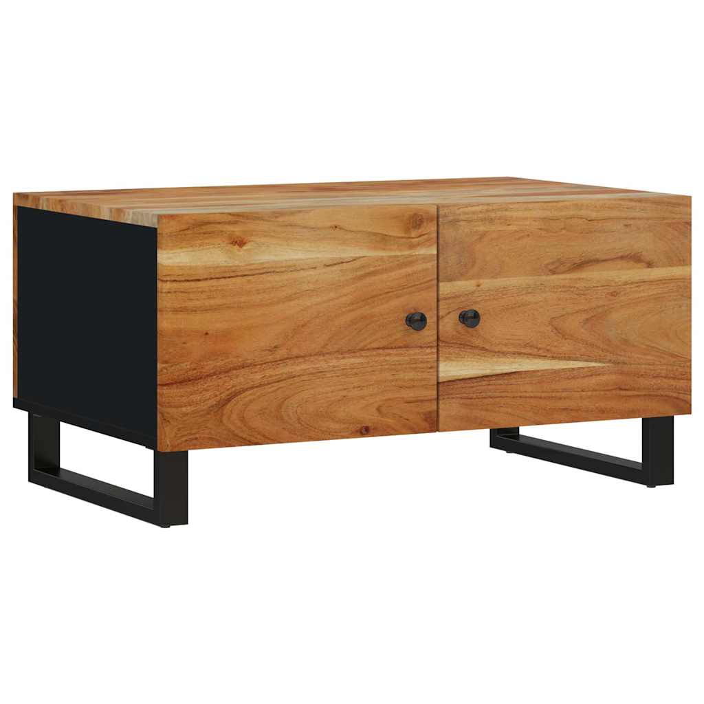 Coffee Table 80x50x40 cm Solid Wood Acacia&Engineered Wood