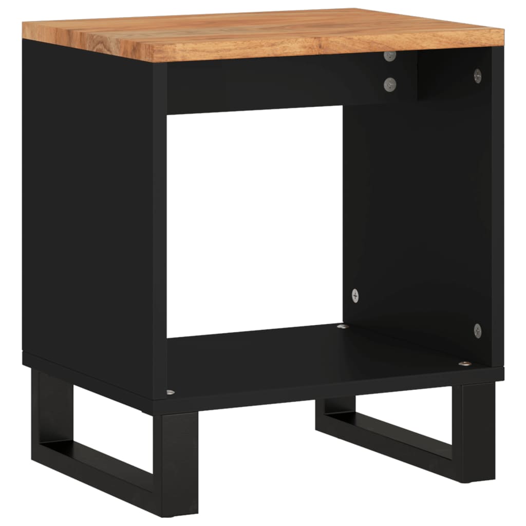 Coffee Table 40x31x46 cm Solid Wood Acacia&Engineered Wood