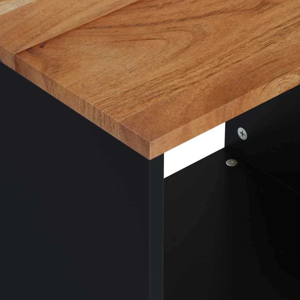 Coffee Table 40x31x46 cm Solid Wood Acacia&Engineered Wood
