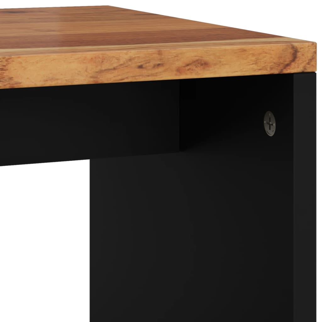 Coffee Table 40x31x46 cm Solid Wood Acacia&Engineered Wood