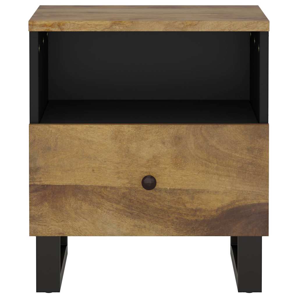 Bedside Cabinet Solid Wood Mango&Engineered Wood