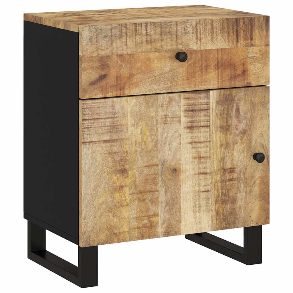 Bedside Cabinet 50x33x60 cm Solid Wood Mango&Engineered Wood