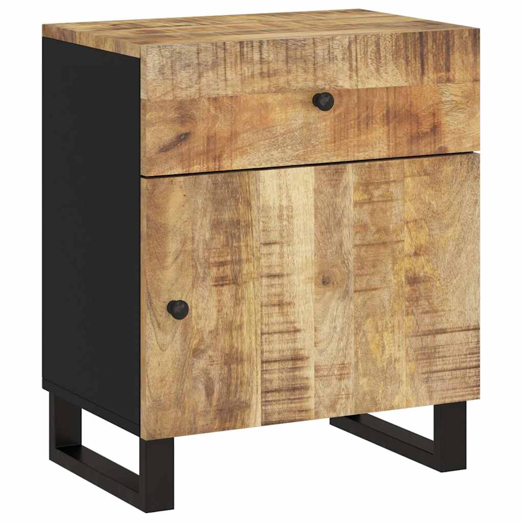 Bedside Cabinet 50x33x60 cm Solid Wood Mango&Engineered Wood