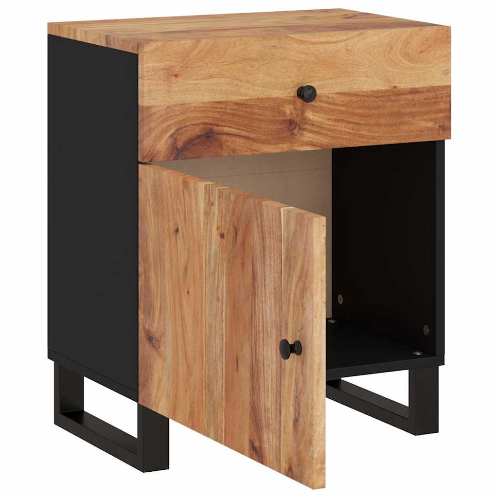 Bedside Cabinet 50x33x60 cm Solid Wood Acacia&Engineered Wood