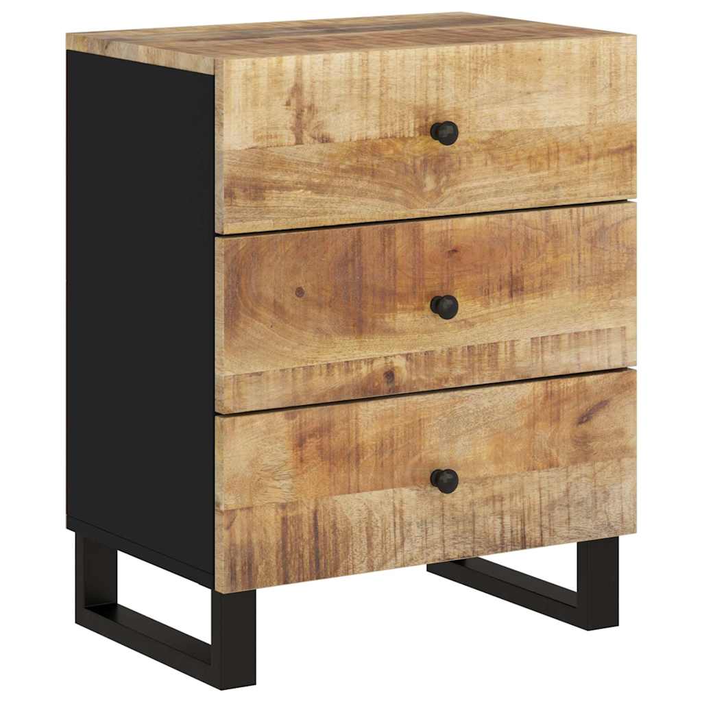 Bedside Cabinet 50x33x62 cm Solid Wood Mango&Engineered Wood
