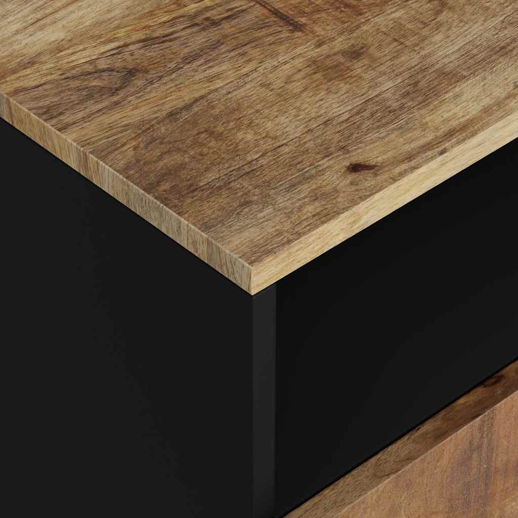 Bedside Cabinet 50x33x62 cm Solid Wood Mango&Engineered Wood