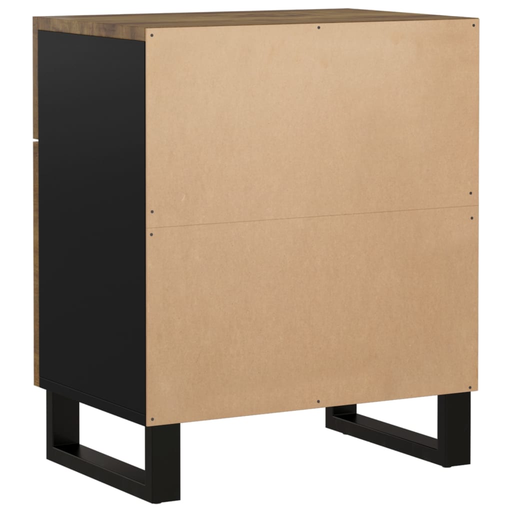 Bedside Cabinet 50x33x60 cm Solid Wood Mango&Engineered Wood