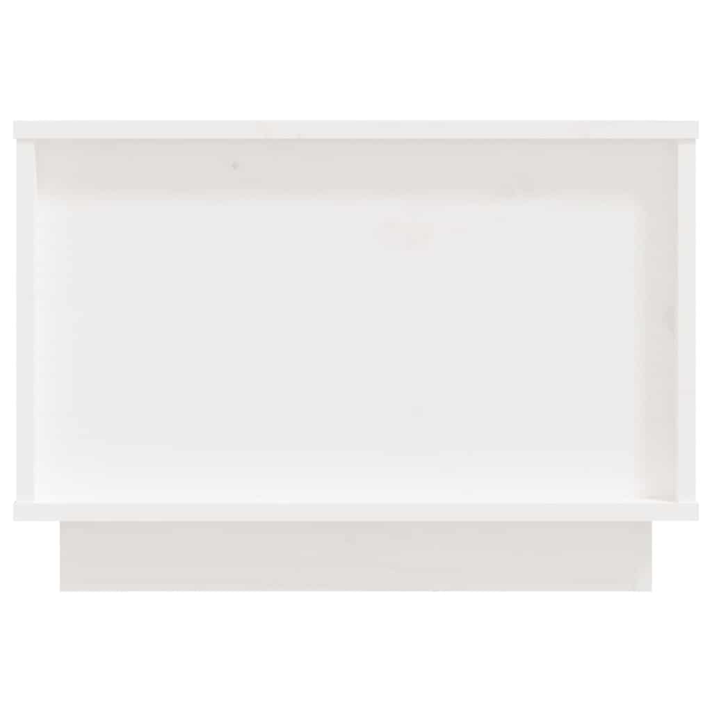 Coffee Table White 40x50x35 cm Solid Wood Pine