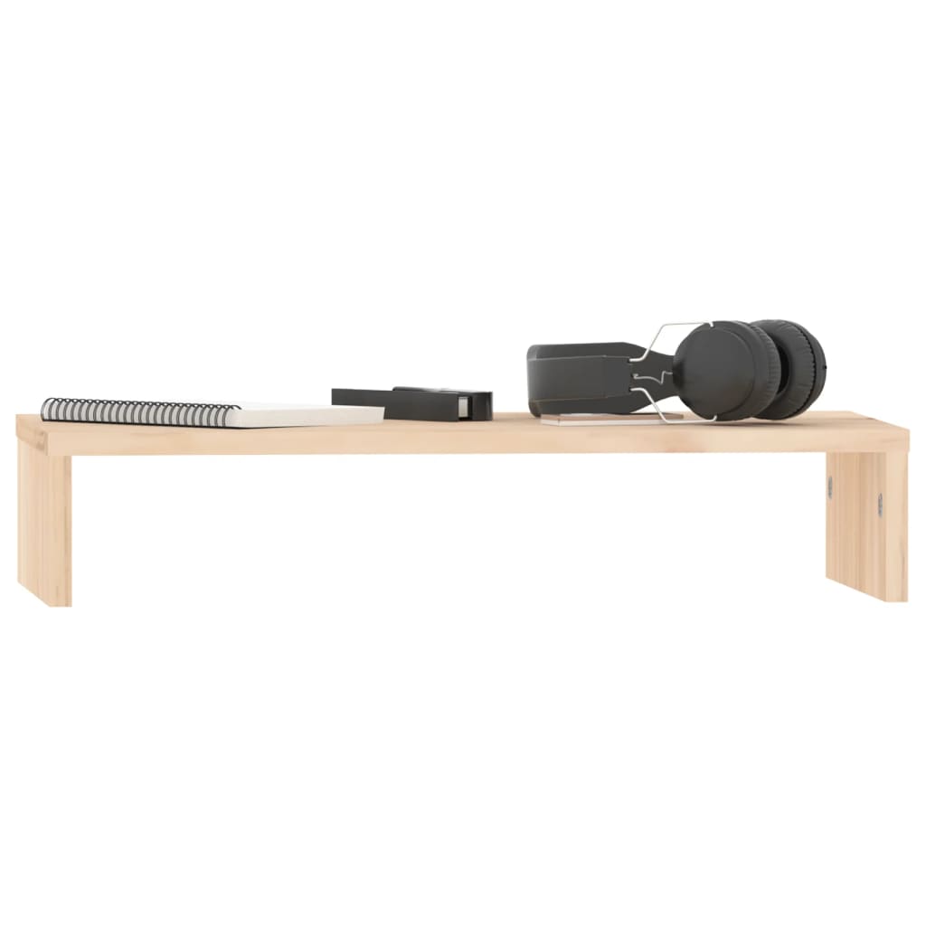 vidaXL Monitor Stand 50x27x10 cm Solid Wood Pine