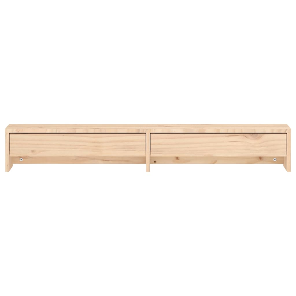 vidaXL Monitor Stand 100x27x15 cm Solid Wood Pine