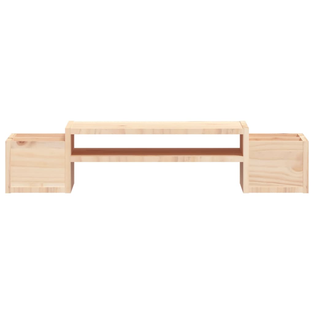 vidaXL Monitor Stand 70x27.5x15 cm Solid Wood Pine