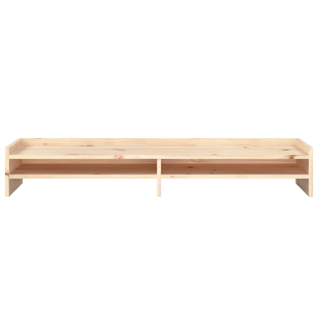 vidaXL Monitor Stand 100x24x16 cm Solid Wood Pine