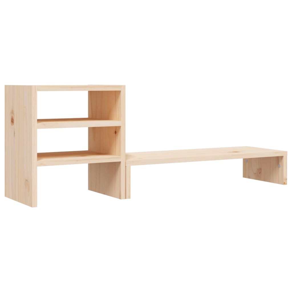 vidaXL Monitor Stand 81x20x30 cm Solid Wood Pine