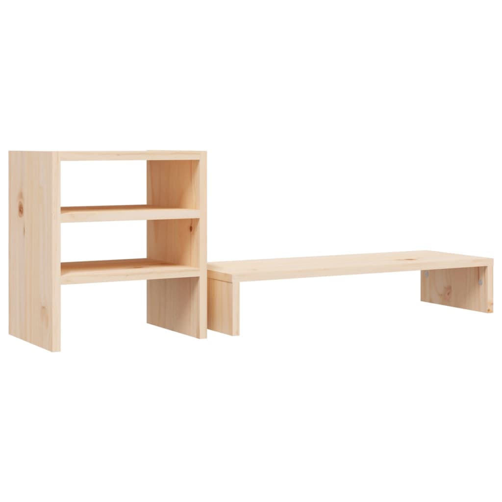 vidaXL Monitor Stand 81x20x30 cm Solid Wood Pine