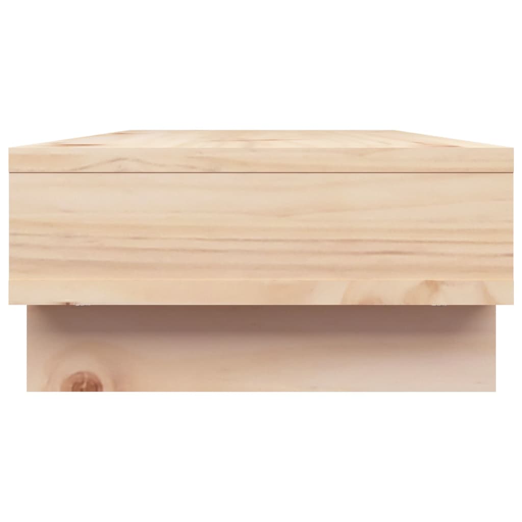 vidaXL Monitor Stand 60x27x14 cm Solid Wood Pine