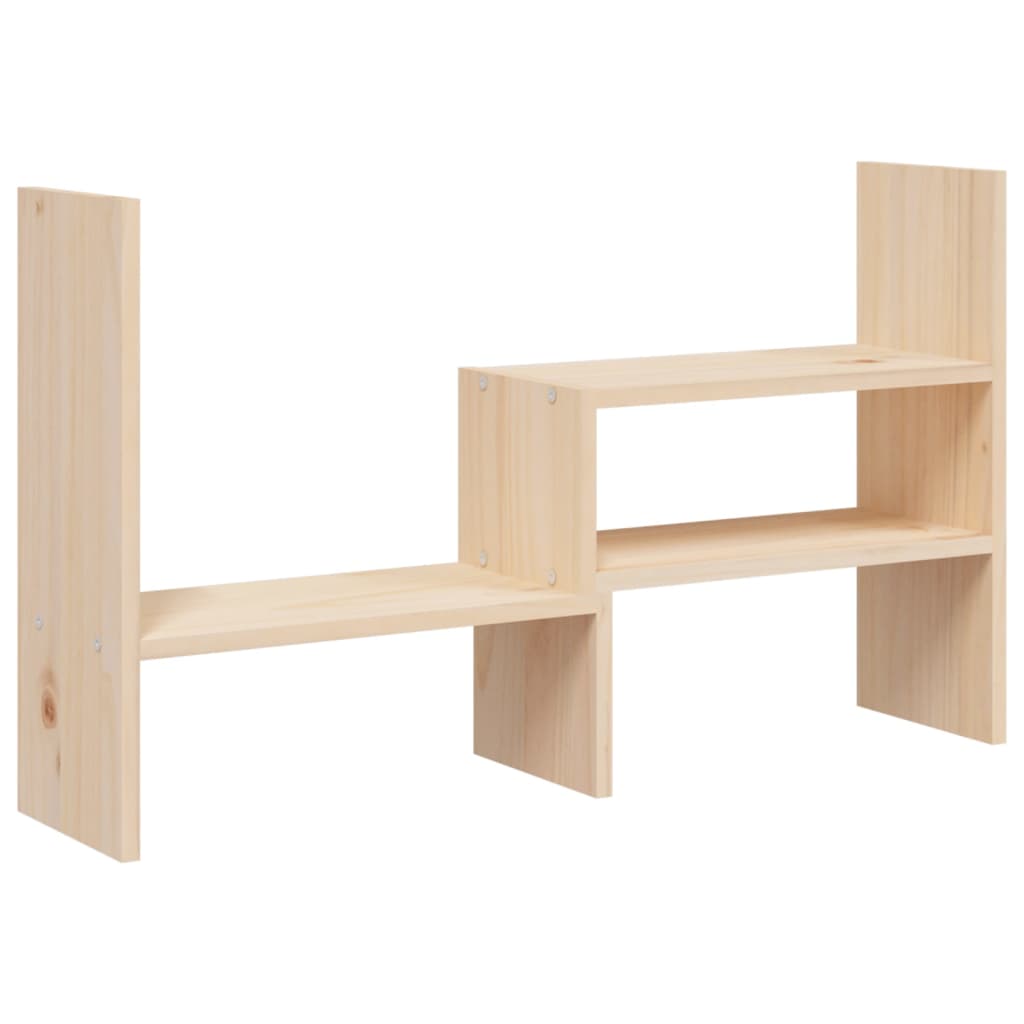 vidaXL Monitor Stand (39-72)x17x43 cm Solid Wood Pine