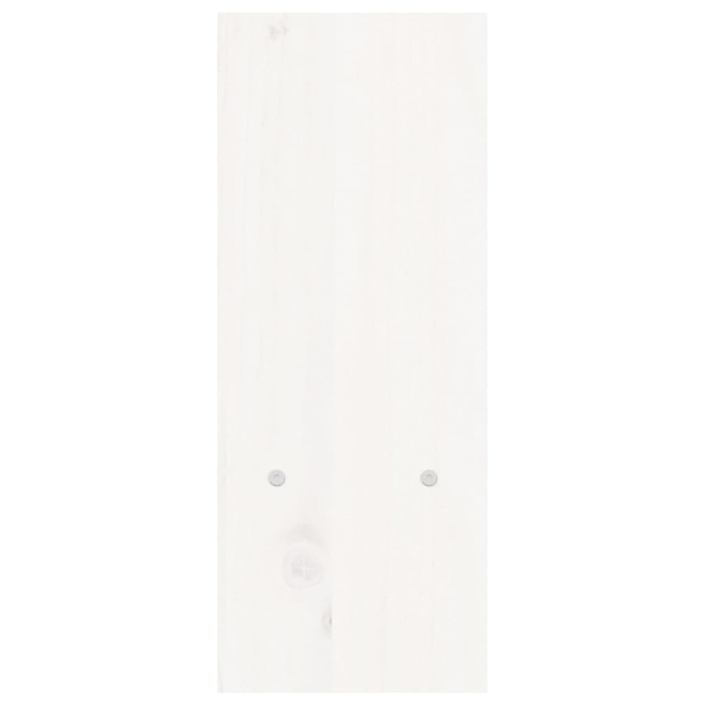 vidaXL Monitor Stand White (39-72)x17x43 cm Solid Wood Pine