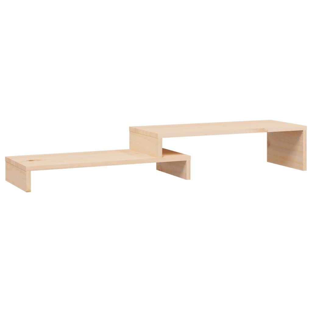 vidaXL Monitor Stand (52-101)x22x14 cm Solid Wood Pine