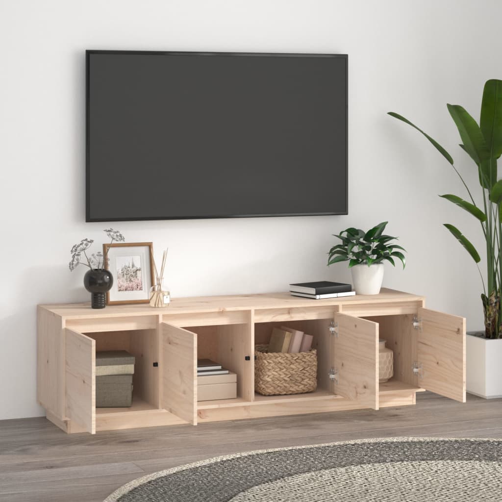 vidaXL TV Cabinet 156x37x45 cm Solid Wood Pine