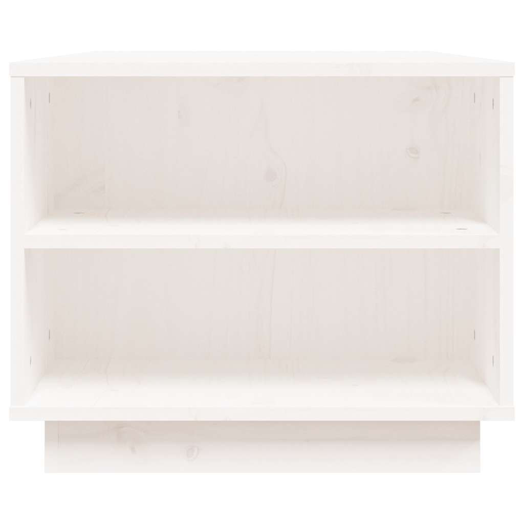 Coffee Table White 90x49x40,5 cm Solid Wood Pine