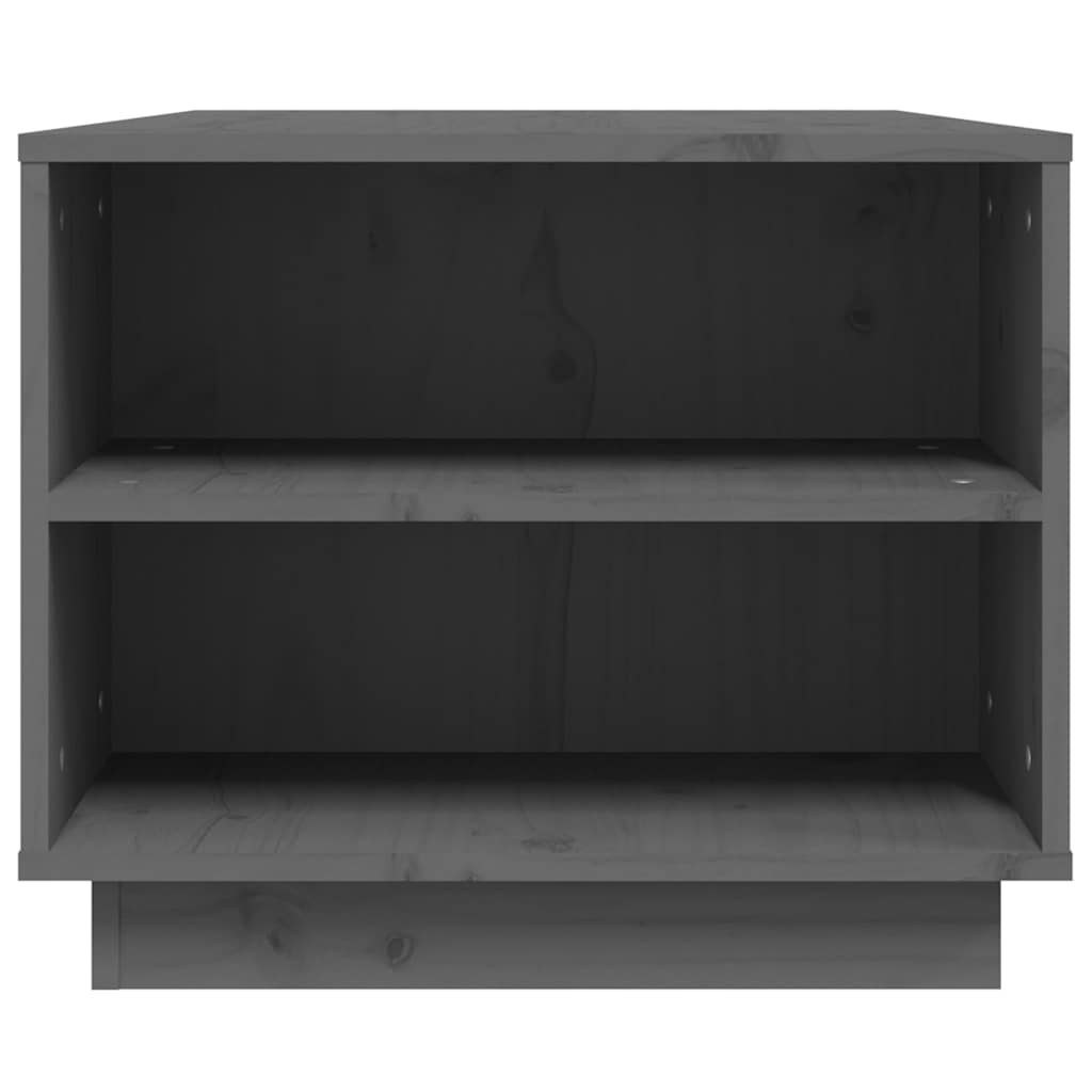 Coffee Table Grey 90x49x40,5 cm Solid Wood Pine