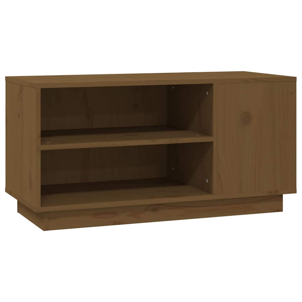 TV Cabinet Honey Brown 80x35x40,5 cm Solid Wood Pine