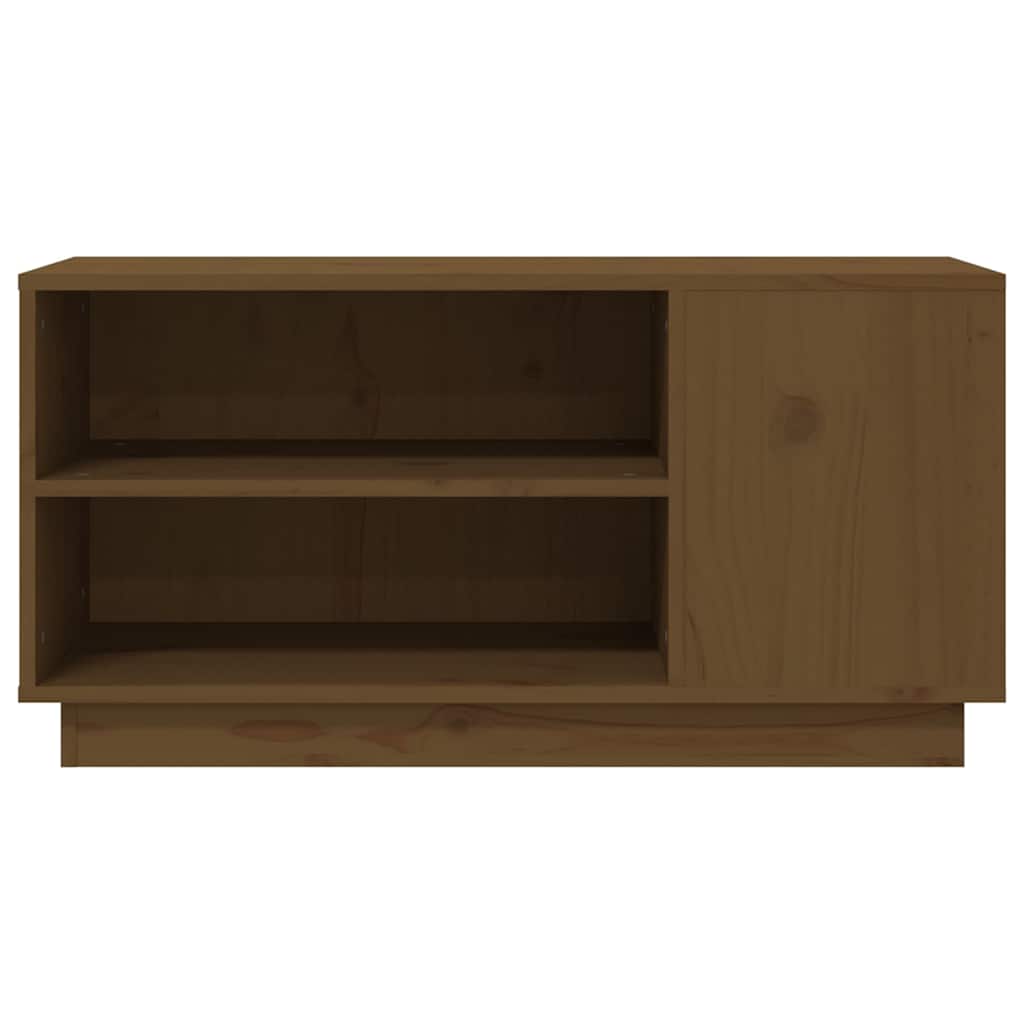 TV Cabinet Honey Brown 80x35x40,5 cm Solid Wood Pine