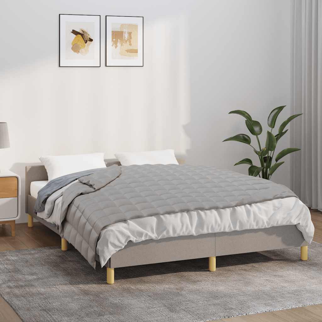 Weighted Blanket Grey 138x200 cm Single 10 kg Fabric