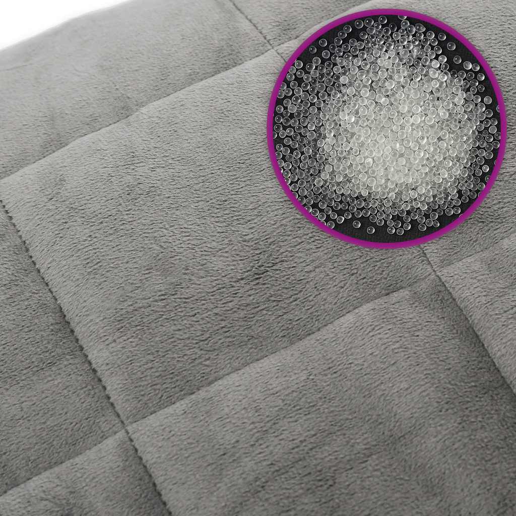 Weighted Blanket Grey 200x225 cm 9 kg Fabric