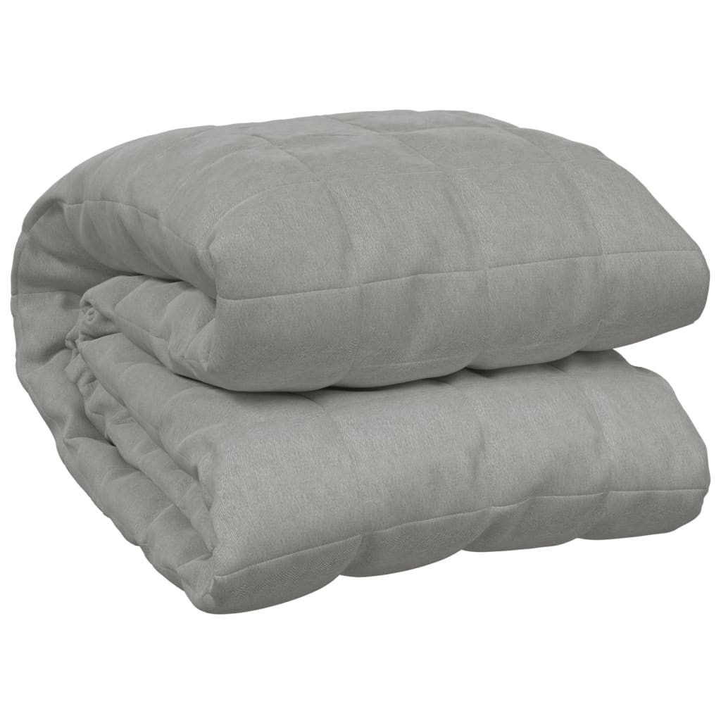 vidaXL Weighted Blanket Grey 200x225 cm 13 kg Fabric