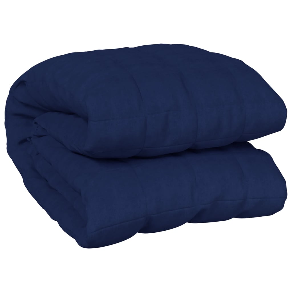 vidaXL Weighted Blanket Blue 120x180 cm 9 kg Fabric