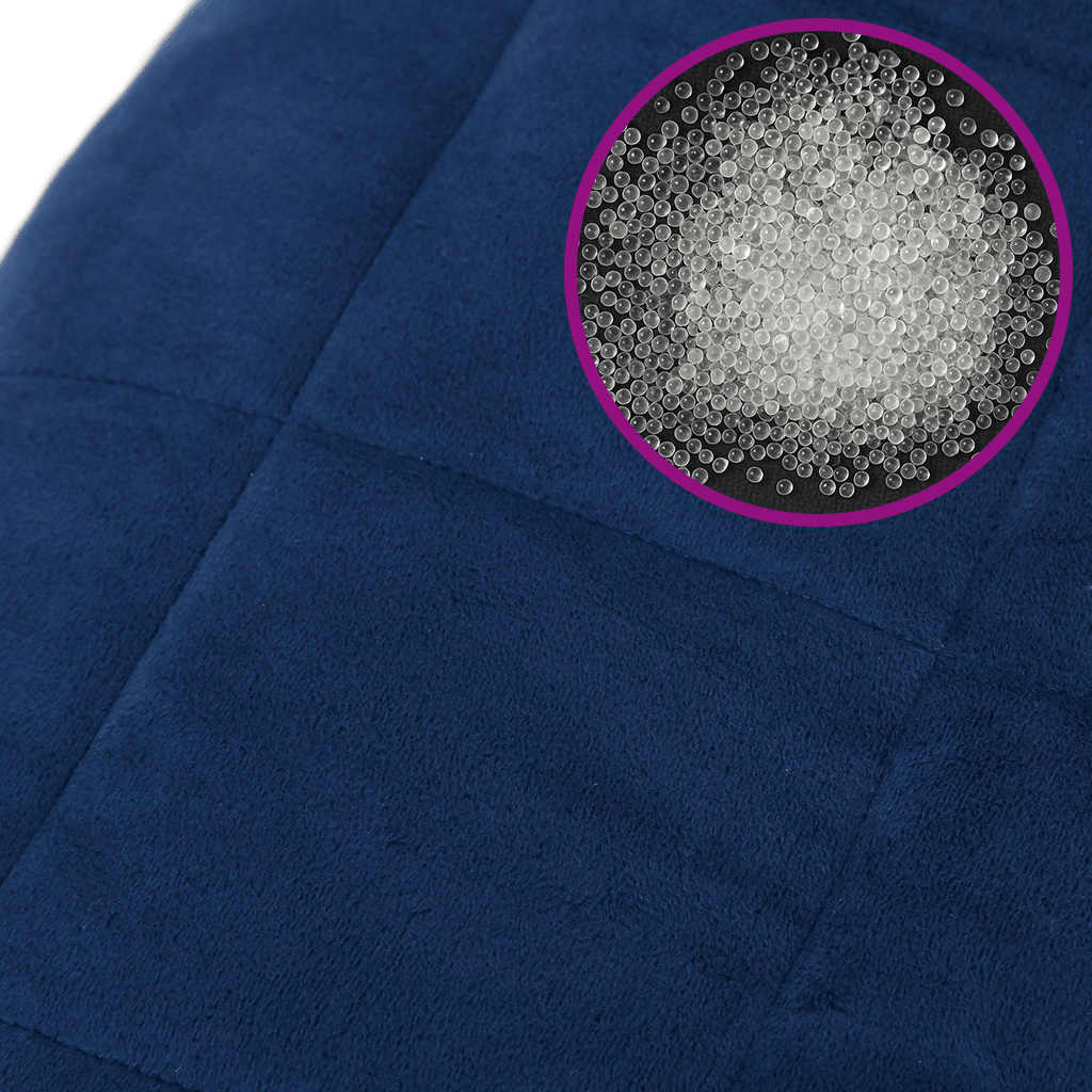 Weighted Blanket Blue 138x200 cm Single 6 kg Fabric