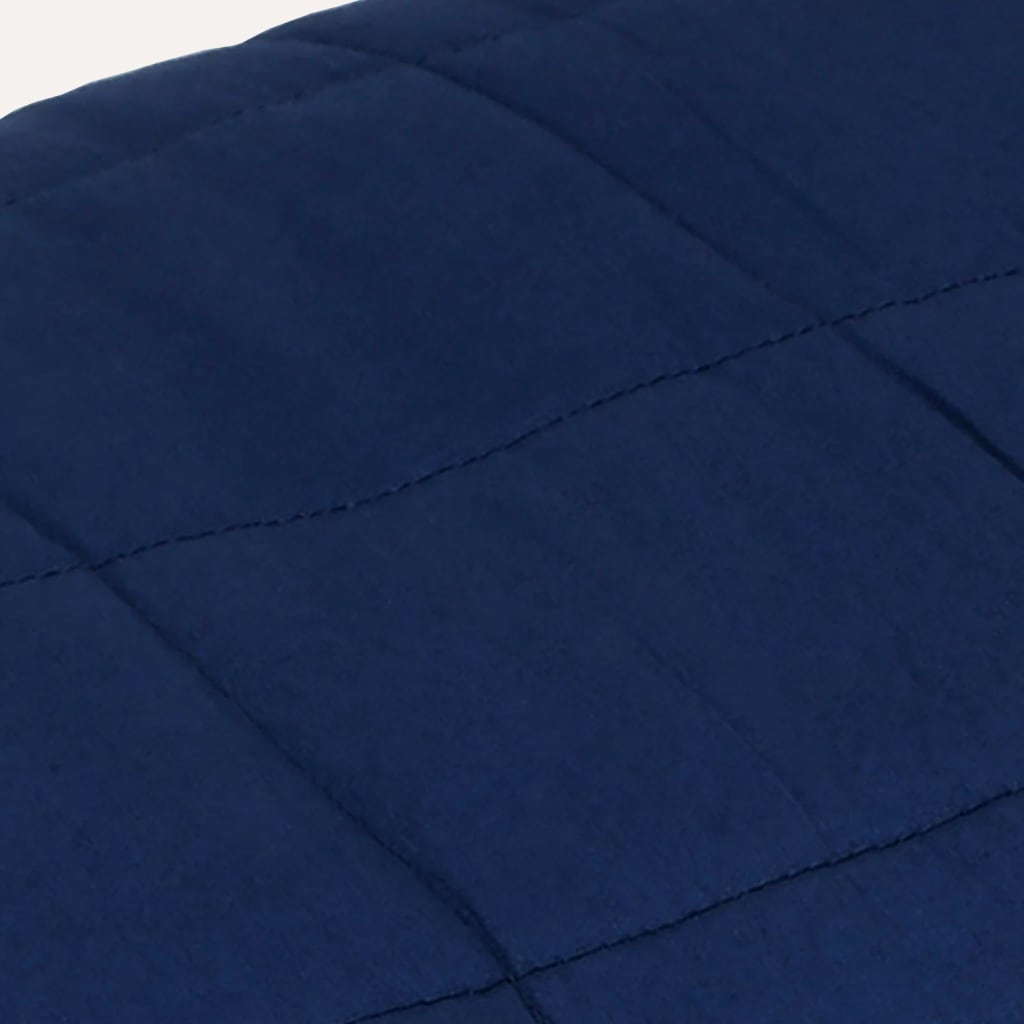 vidaXL Weighted Blanket Blue 200x225 cm 9 kg Fabric