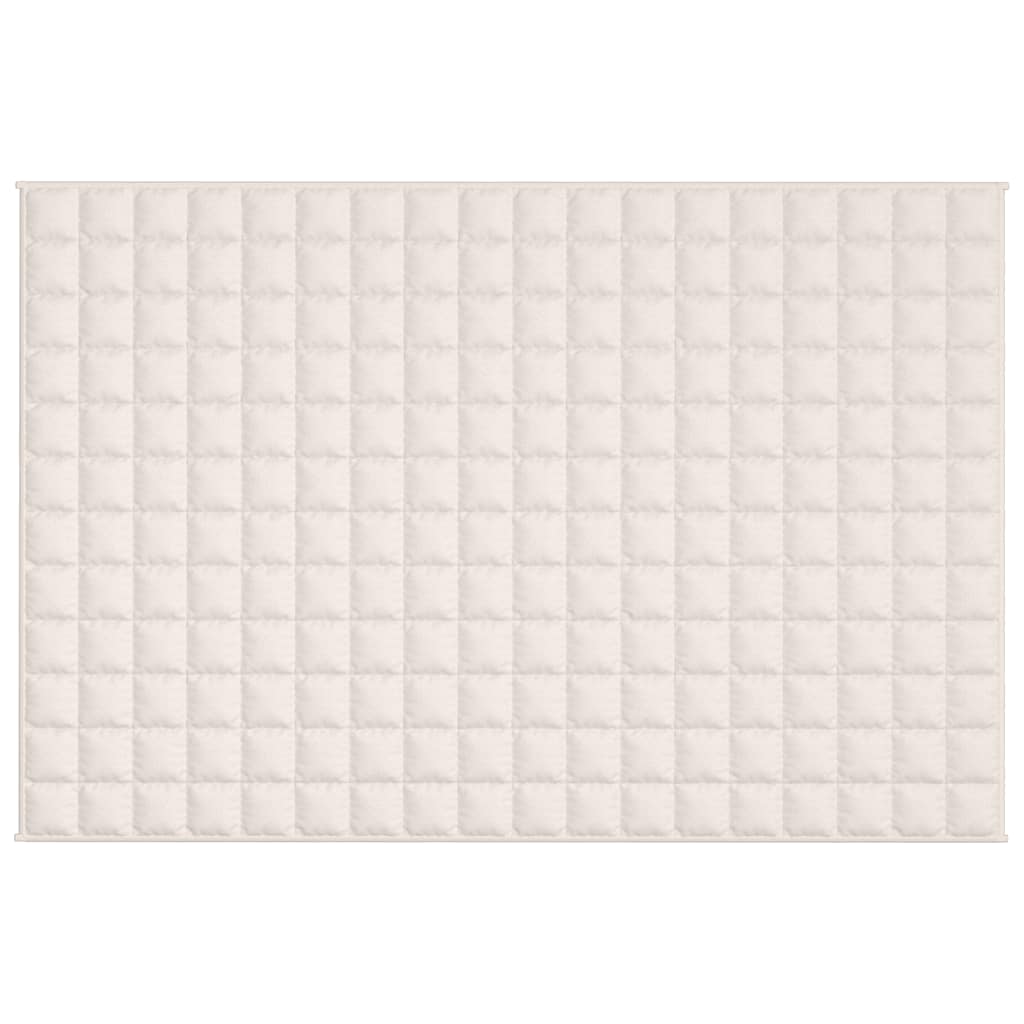 Weighted Blanket Light Cream 120x180 cm 5 kg Fabric