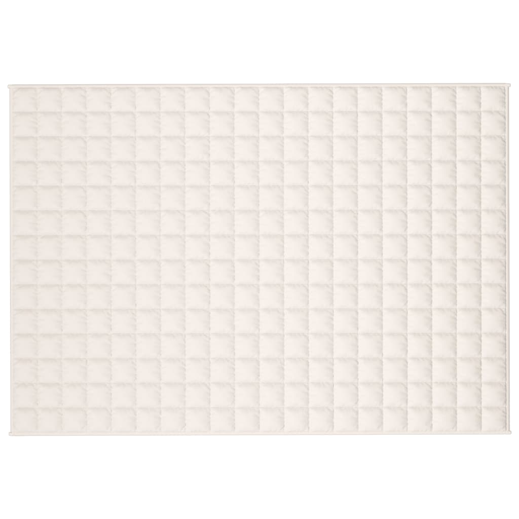 Weighted Blanket Light Cream 138x200 cm Single 10 kg Fabric