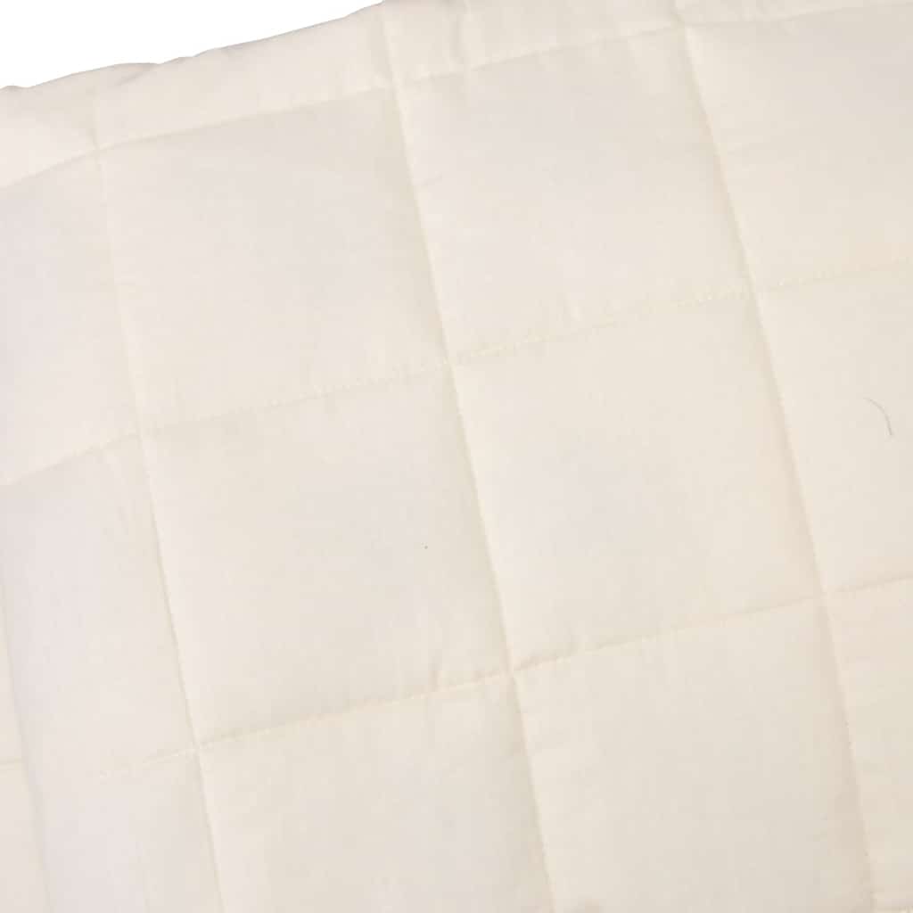 Weighted Blanket Light Cream 138x200 cm Single 10 kg Fabric