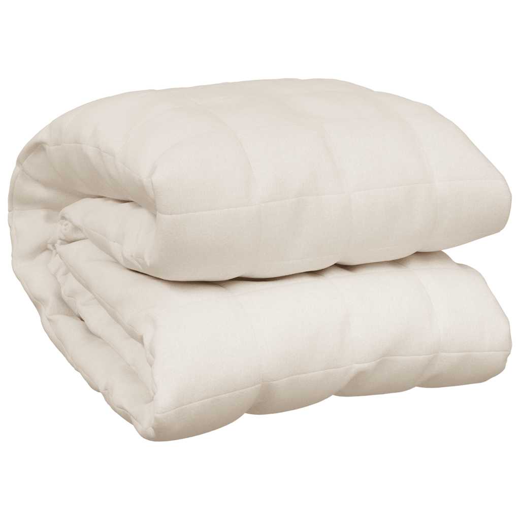 Weighted Blanket Light Cream 150x200 cm 11 kg Fabric
