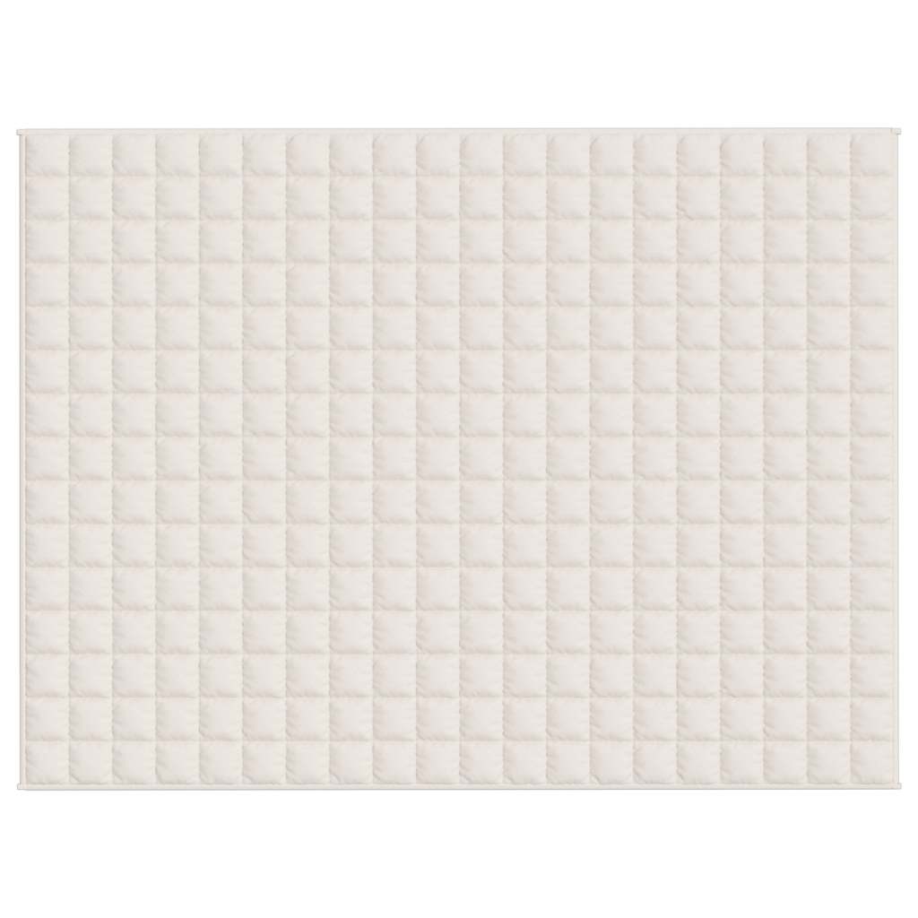 Weighted Blanket Light Cream 150x200 cm 11 kg Fabric